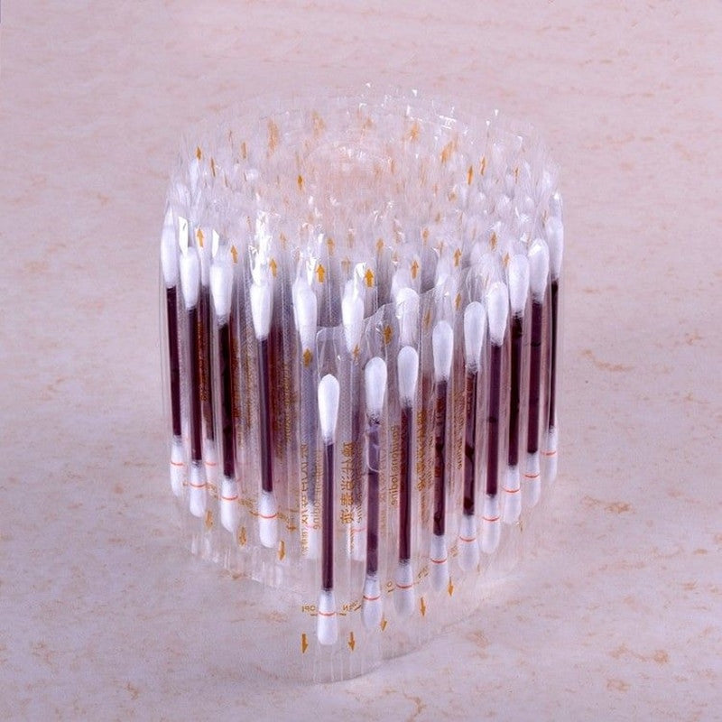 50PCS/Lot Medical Alcohol Disposable Emergency Cotton Stick Iodine Disinfected-4