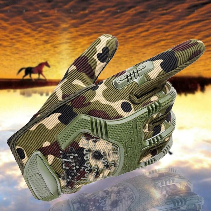 Tactical Military Gloves Half Finger Paintball Airsoft Gloves Protective Gear-1