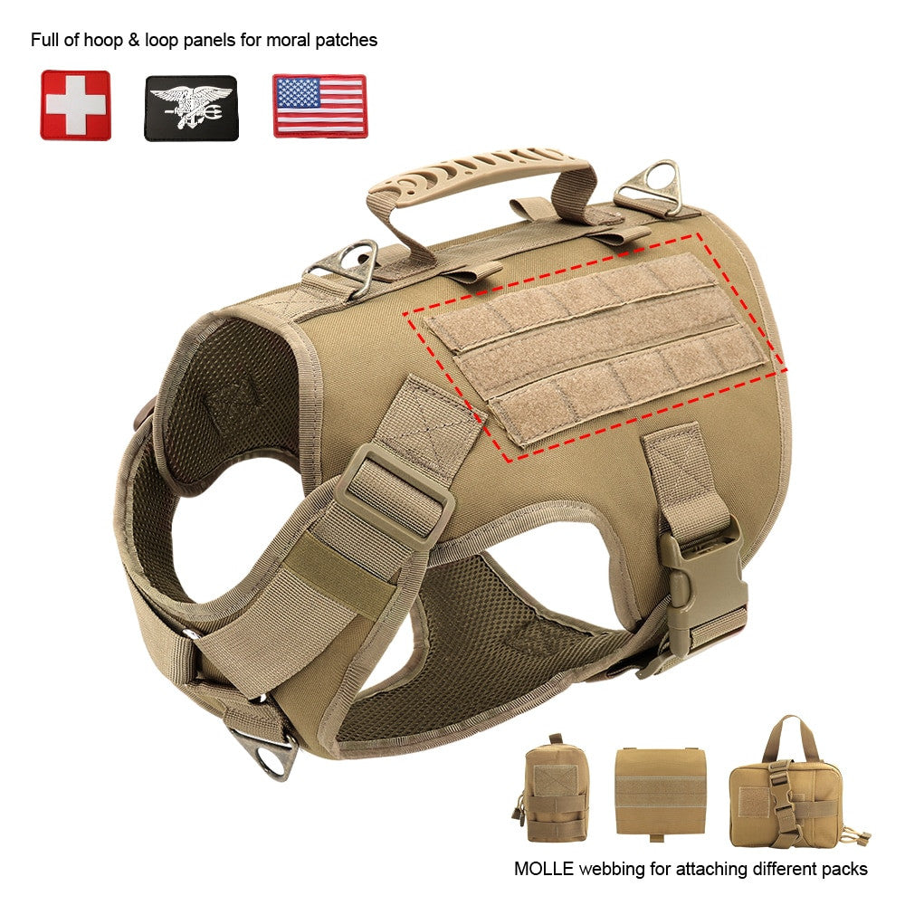 Tactical Harness Military Training Dog Vest-1