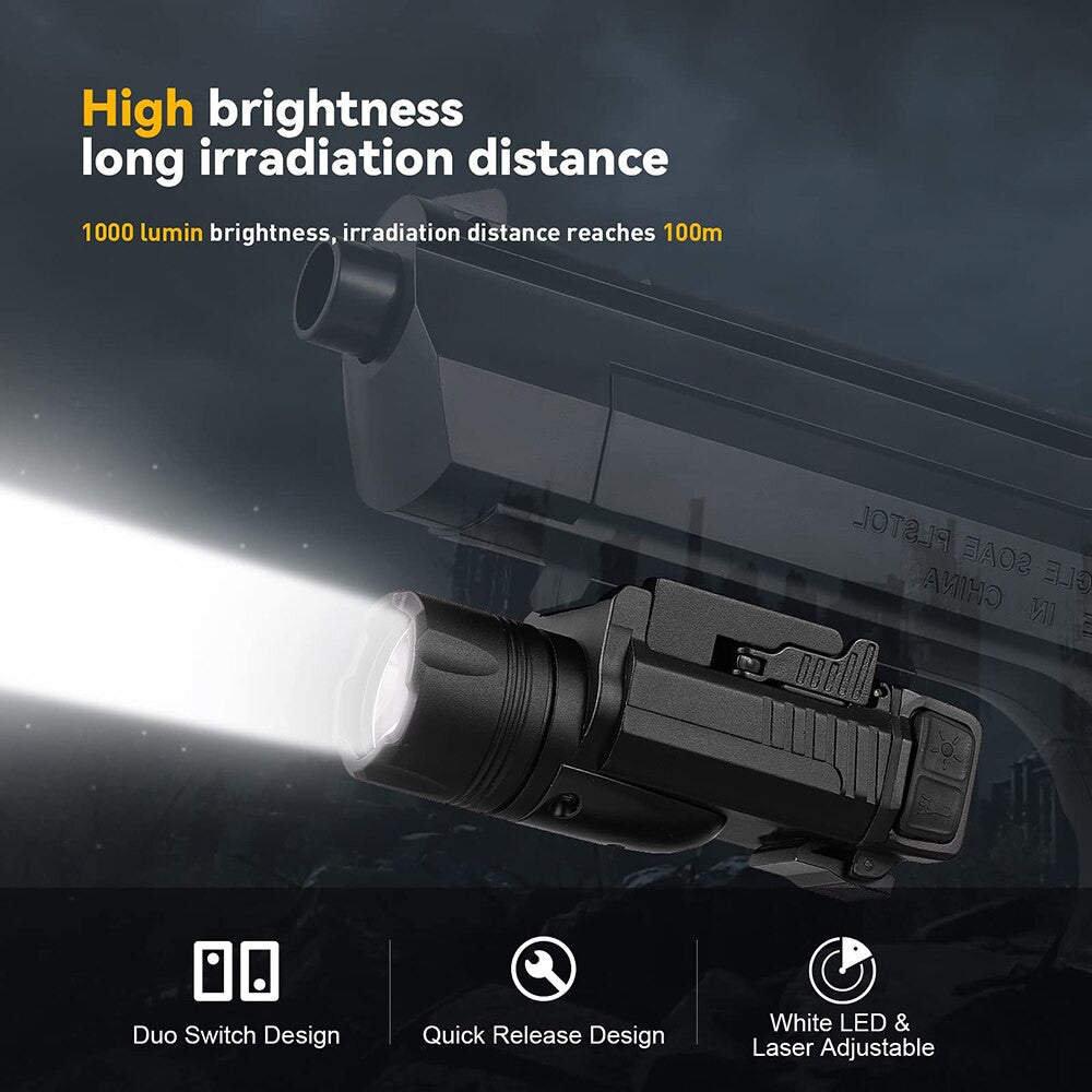 1000 Lumens Tactical LED Weapon Gun Light Military Airsoft-5