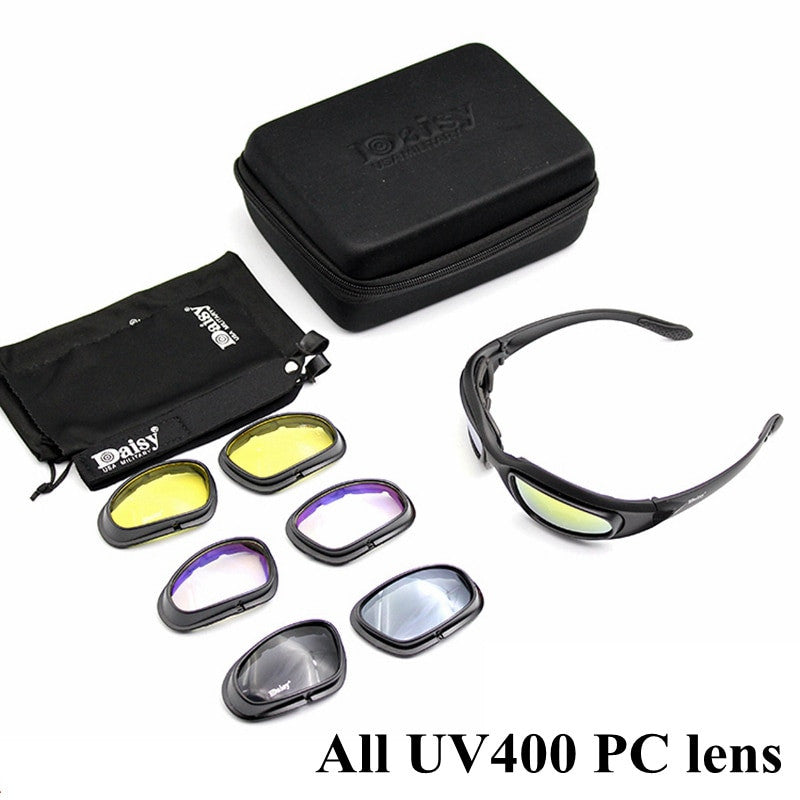 Desert 4 Lenses Tactical Glasses-6