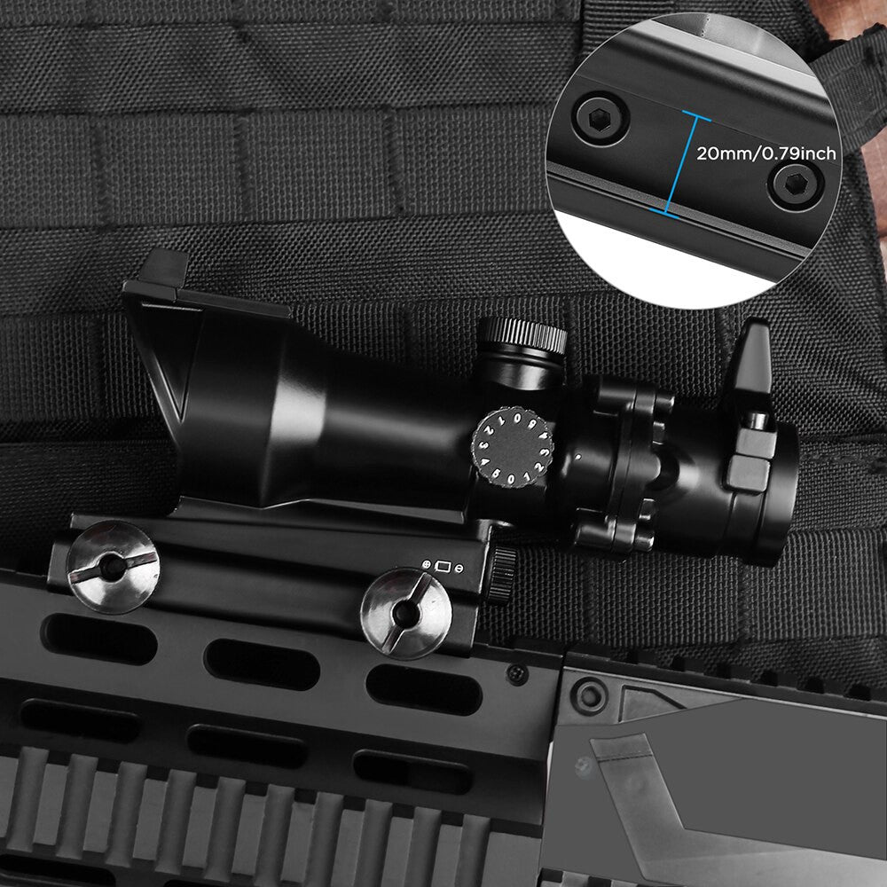 1x30mm Tactical Red Green Dot Sight Rifle Scope Airsoft-4