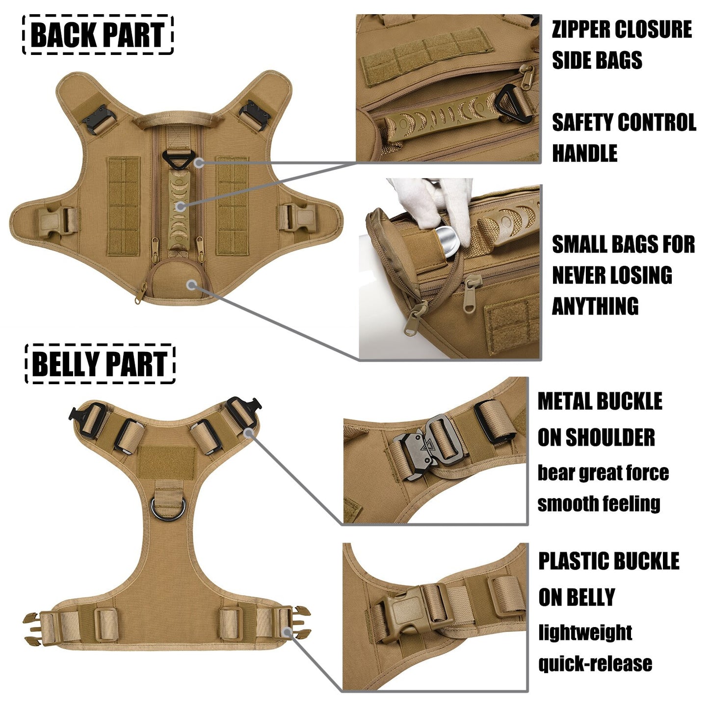 Tactical Dog Harness-5