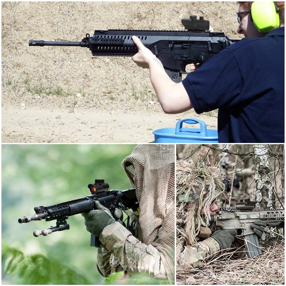 1x30mm Red Green Blue Brightness Sight Airsoft-5