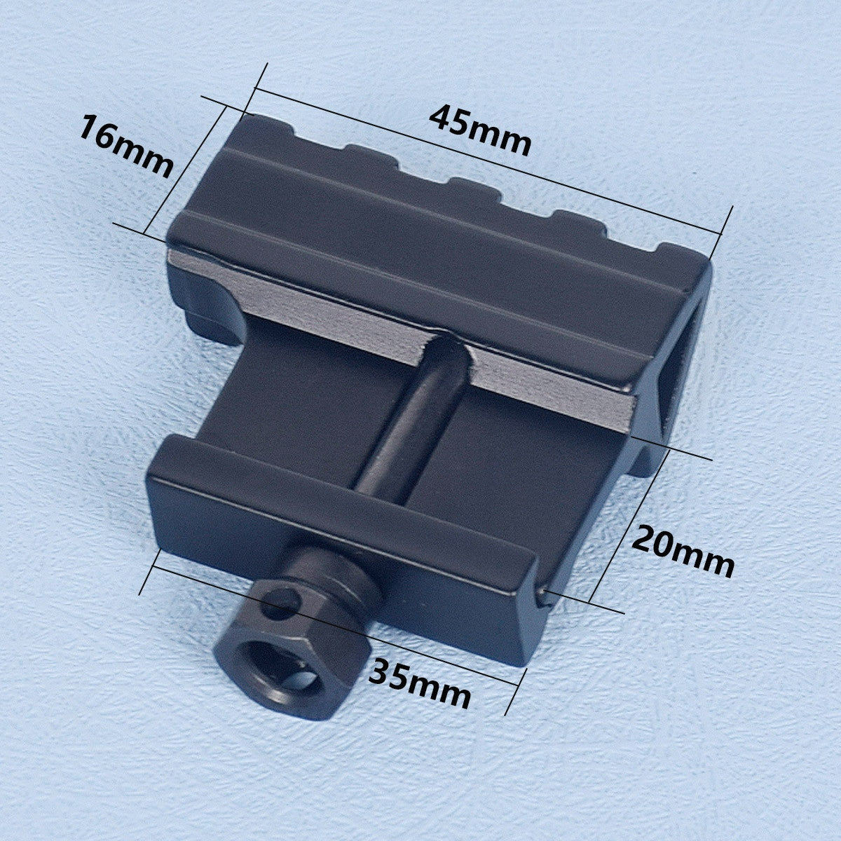 Aluminum Tactical 4 Slot 45 Degree Angle Offset Scope Mount-4
