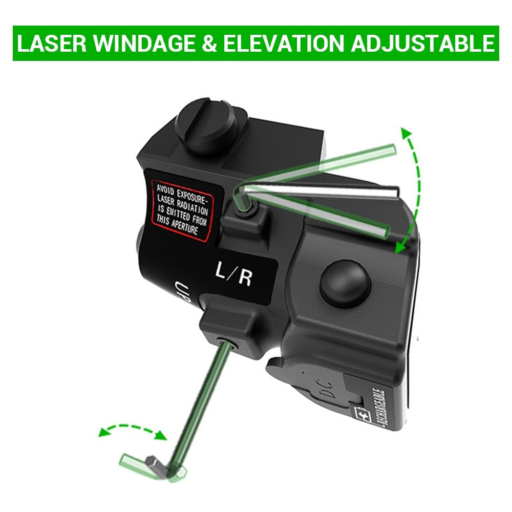Tactical USB Rechargeable Green Blue Laser Sight Airsoft-2