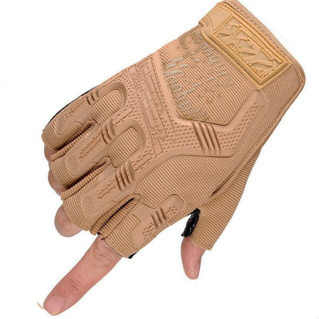 Tactical Military Gloves Half Finger Paintball Airsoft Gloves Protective Gear-7