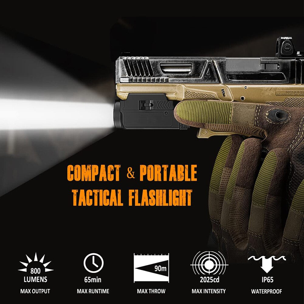 800 Lumen Mini Pistol Light Tactical LED Airsoft-2