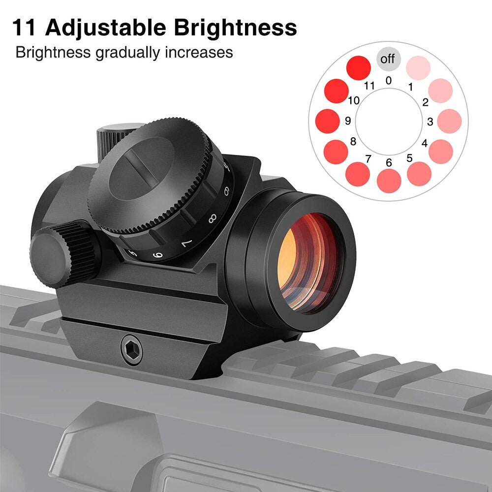 1x20 Tactical Rifle Scope 4 MOA Red Dot Sight Airsoft-5