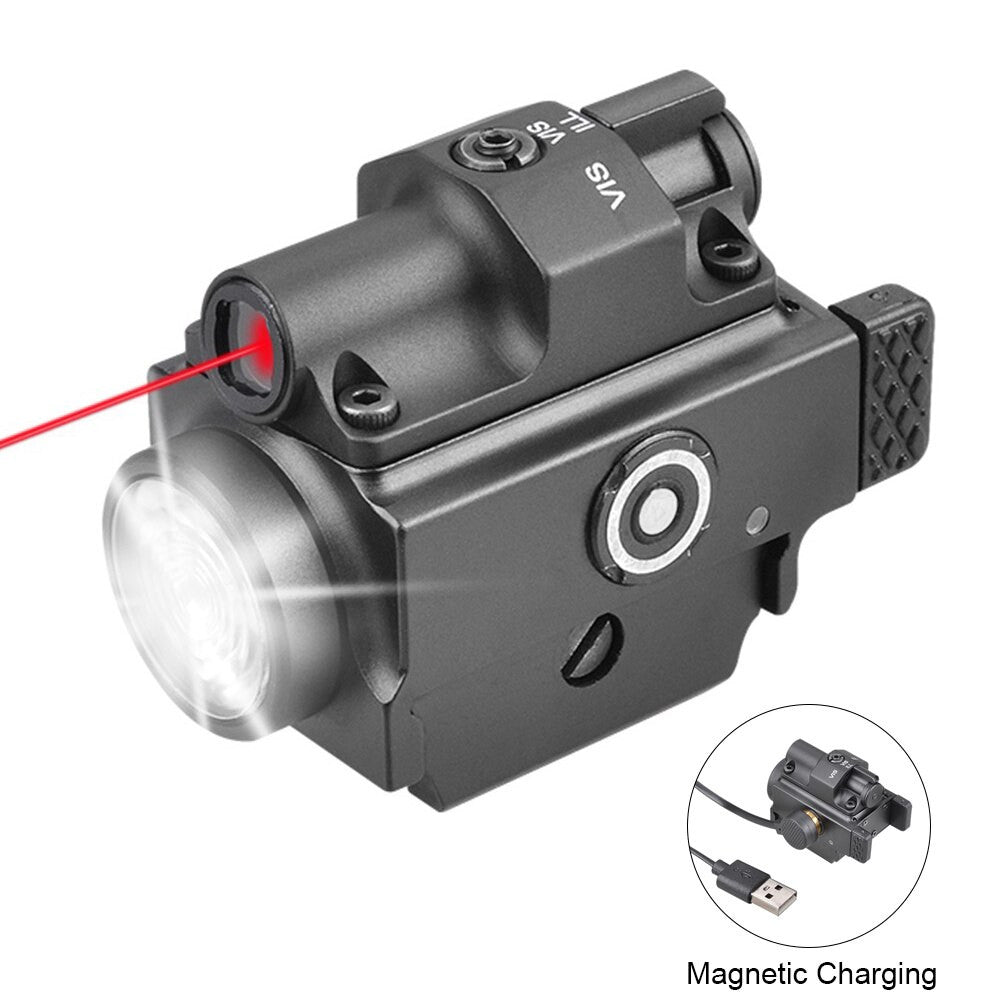 800 Lumens Pistol Light with Green Laser Tactical LED Airsoft-9