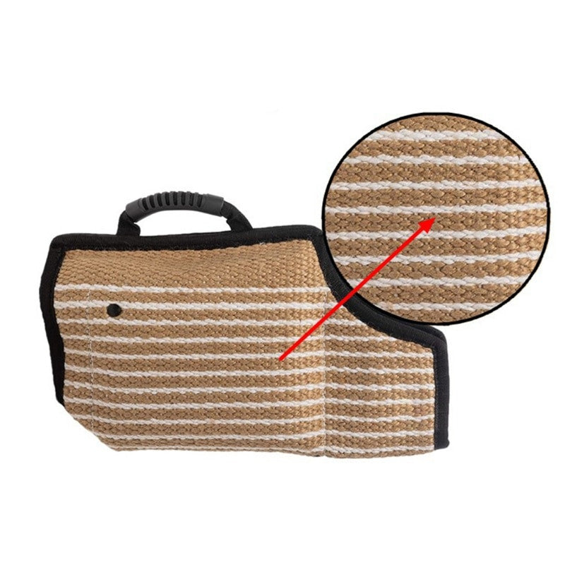 Strong Jute Dog Bite Sleeve Tug Work Puppy Training-2