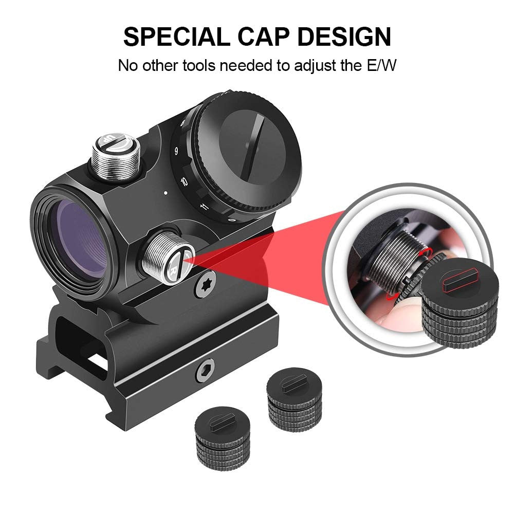 1x22mm Red Dot Sight 3 MOA Red Dot Scope Airsoft-4
