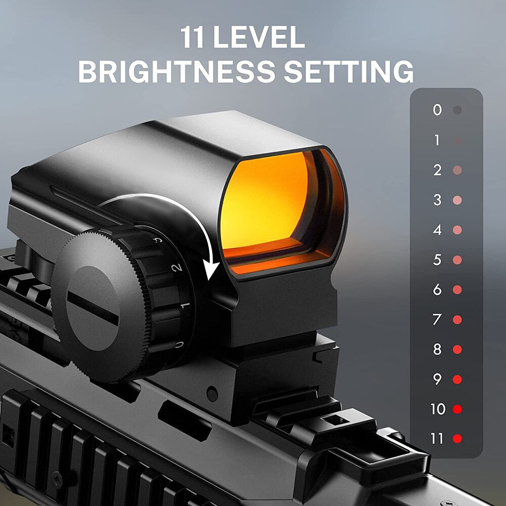 1x22x33 Red Dot Tactical Reflex Sight Airsoft-3
