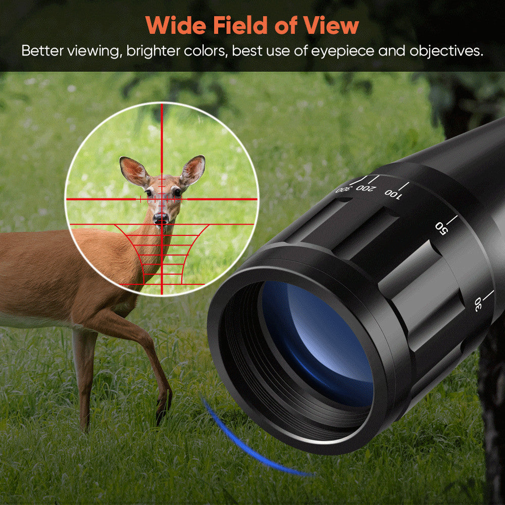 6-24x50 Tactical Rifle Scope Red & Green Cross Airsoft-5