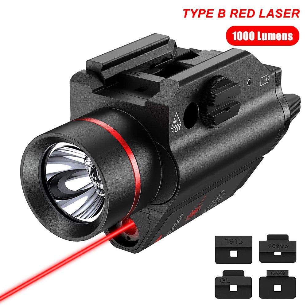1000 Lumens Pistol Flashlight BB Pistol Laser Light Airsoft-8