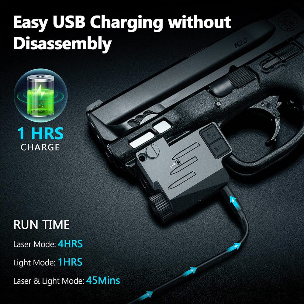 500 Lumens Tactical Gun Light Red Green Laser Airsoft-3