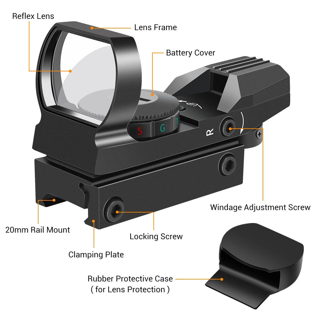 Tactical Riflescope Optics Red Green Projected Dot-2