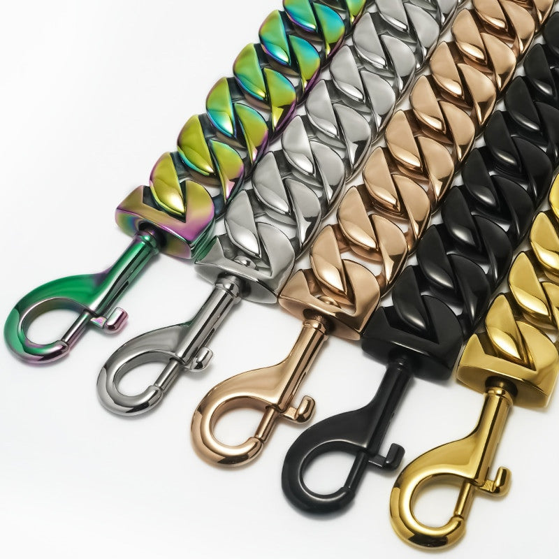 Cuban Link Chain Dogs Leash-5