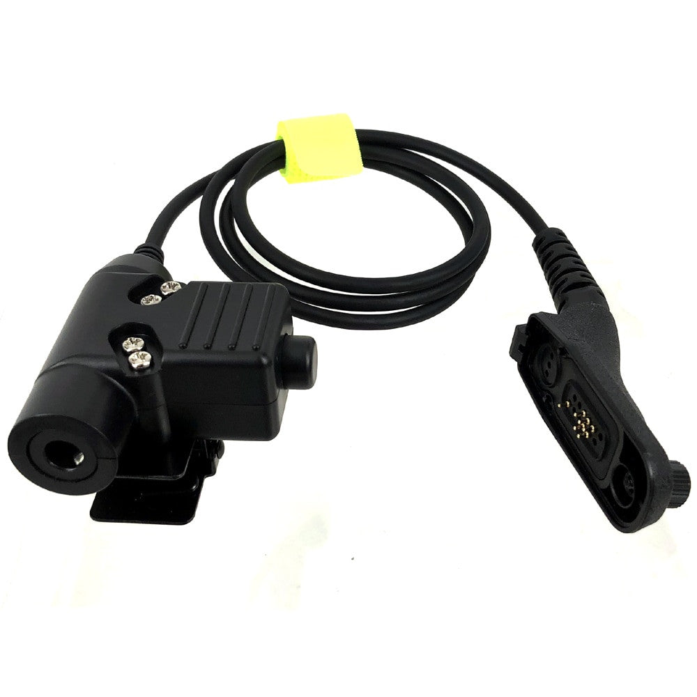Tactical Heavy Duty Headset Neck Throat Mic U94 PTT-8