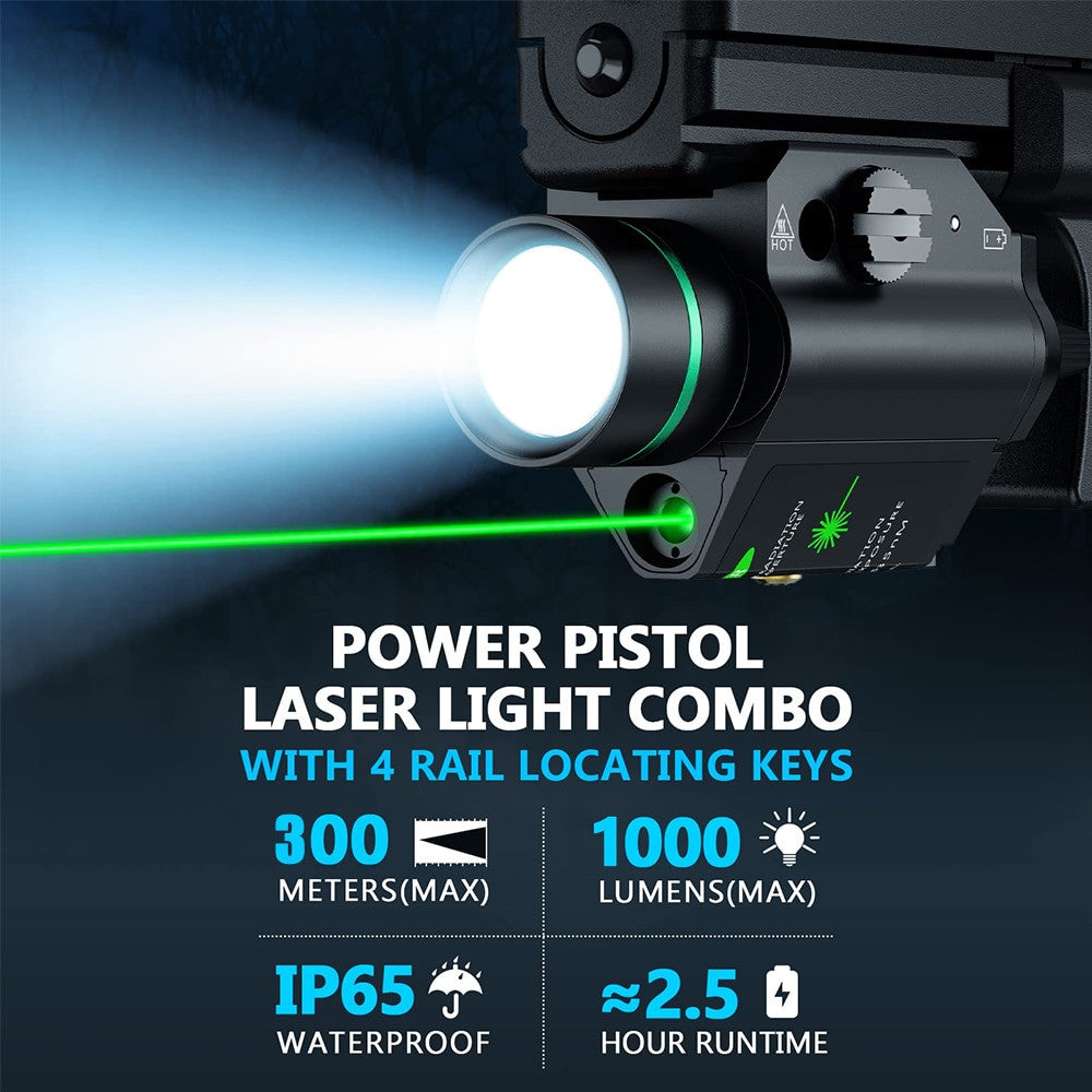 1000 Lumens Pistol Flashlight BB Pistol Laser Light Airsoft-4