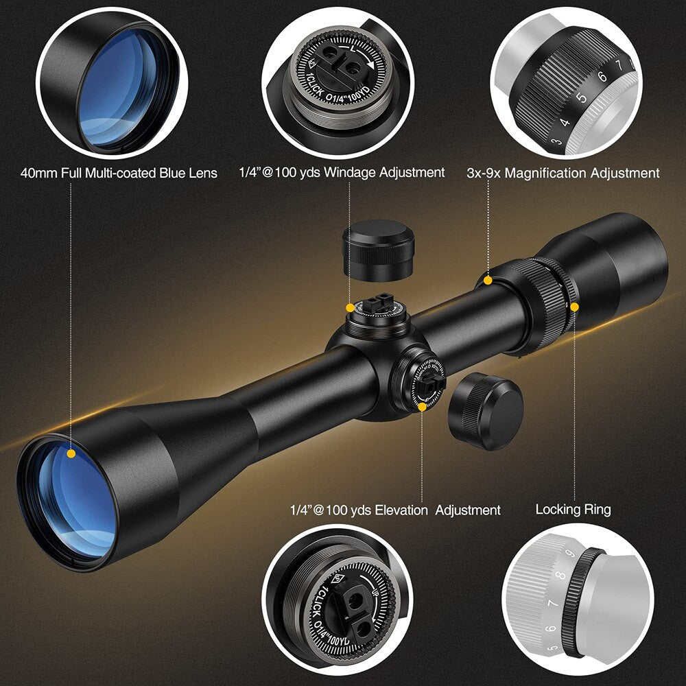 3-9x40 Tactical Rifle Scope Airsoft-1