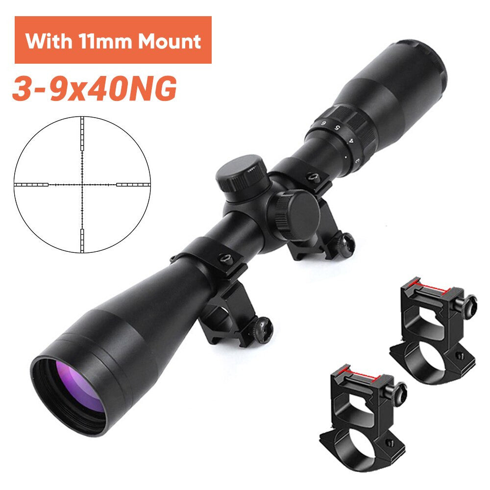 6-24x50 Tactical Rifle Scope Red & Green Cross Airsoft-9