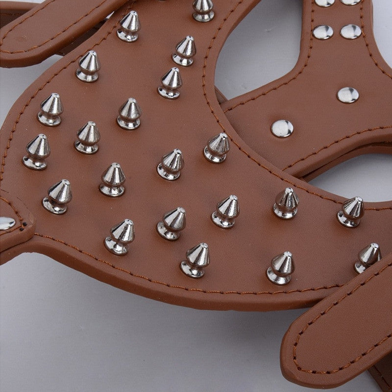 Dog Zinc alloy Rivets Spiked Studded Harness-2