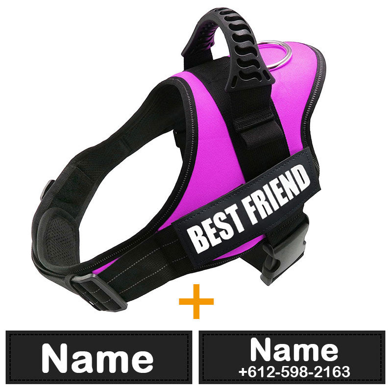 Dog Harness ID Tag Custom Harness-9