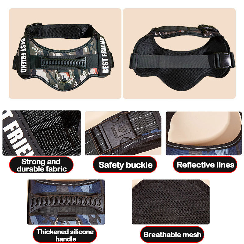 Dog Harness ID Tag Custom Harness-1