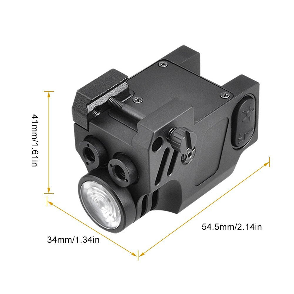 Tactical Green and Red Dual Laser Sight LED Flashlight 3 in 1 Combo 400 Lumen-3