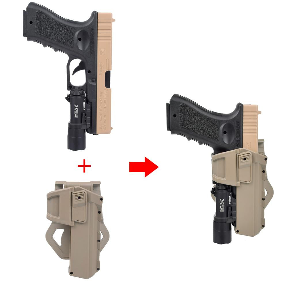 Tactical Glock 17 18 Movable Pistol Holsters Airsoft-5