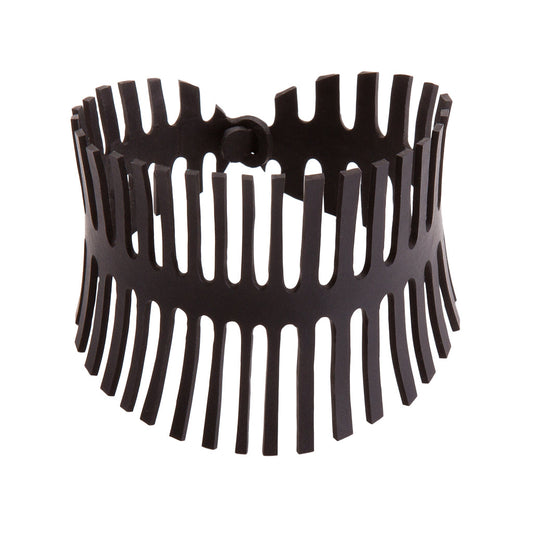 Fishbone Recycled Rubber Bracelet-0
