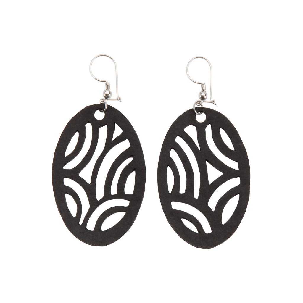 Seraphine (I) Recycled Rubber Earrings-0
