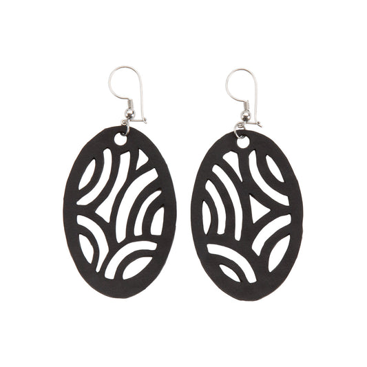 Seraphine (I) Recycled Rubber Earrings-0