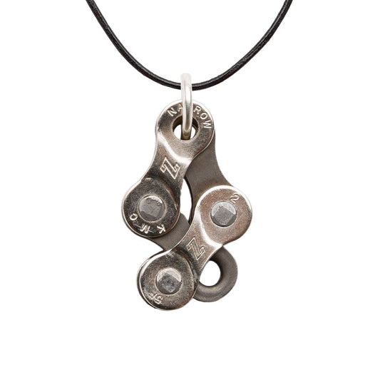 Bikeman Recycled Bike Chain Pendant Necklace-0