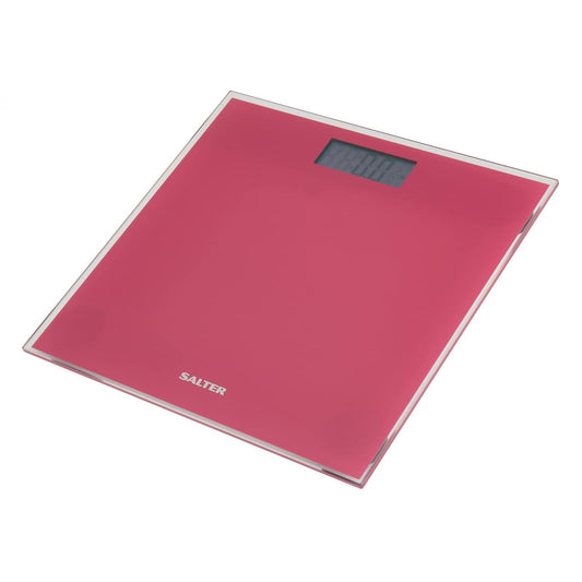 Salter Glass Electronic Digital Bathroom Scale Pink-0