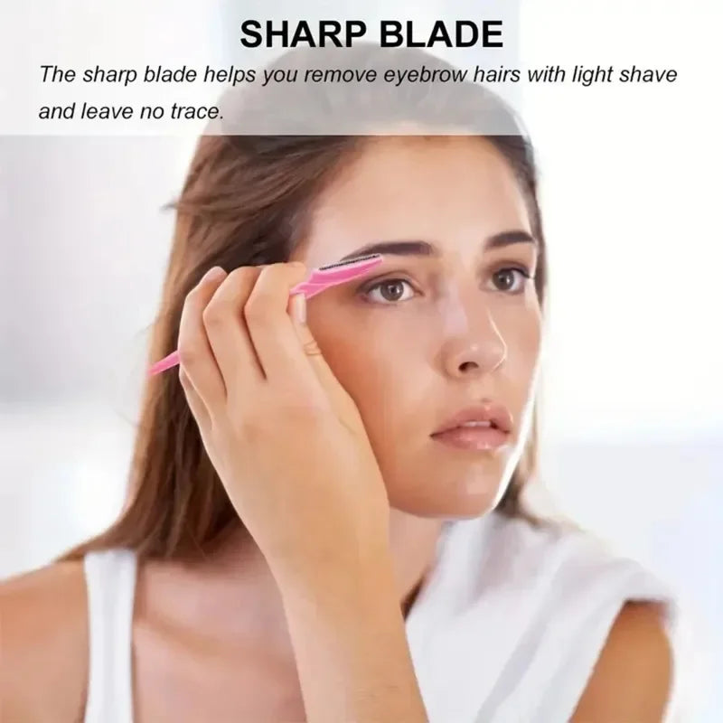 30 Pcs Eyebrow Razors For Women With Precision Safety Cover-1