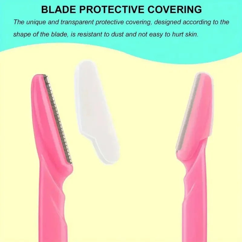 30 Pcs Eyebrow Razors For Women With Precision Safety Cover-4