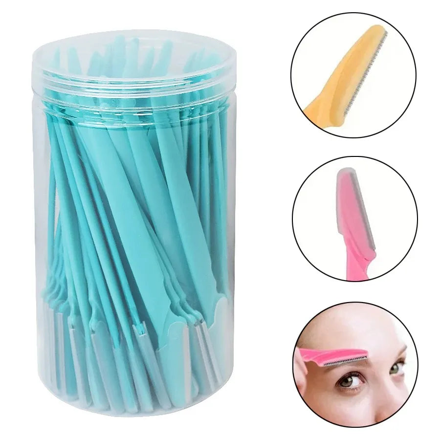 30 Pcs Eyebrow Razors For Women With Precision Safety Cover-8