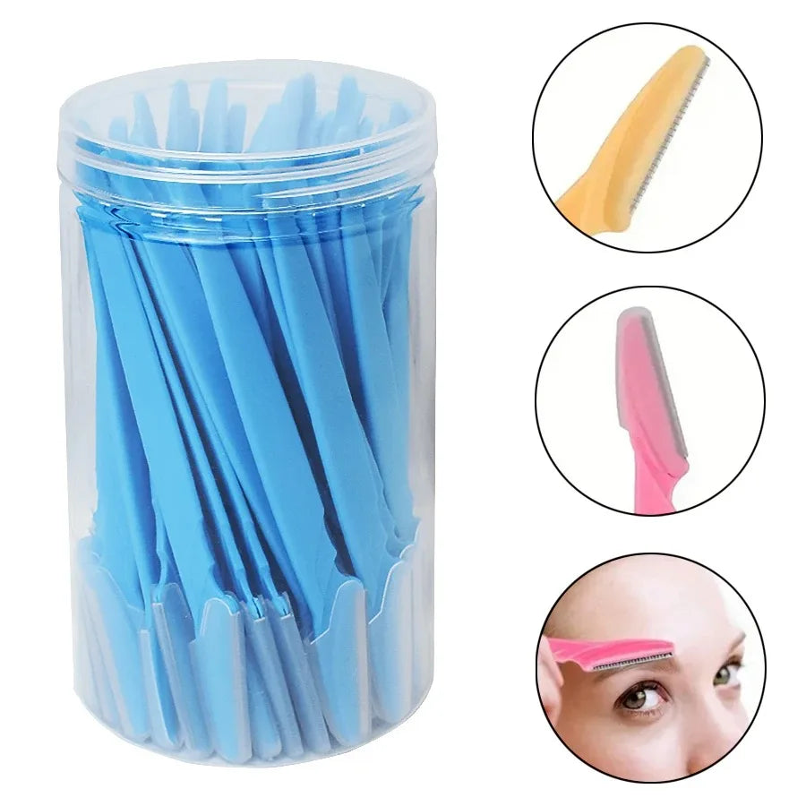 30 Pcs Eyebrow Razors For Women With Precision Safety Cover-9