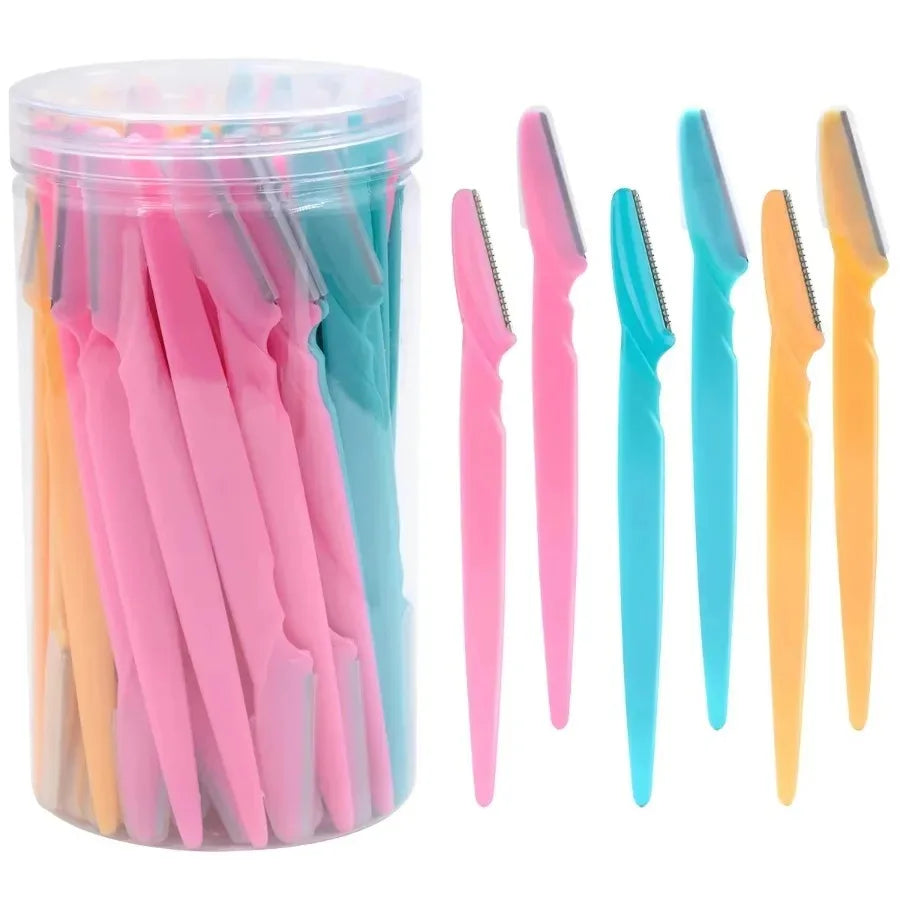 30 Pcs Eyebrow Razors For Women With Precision Safety Cover-12