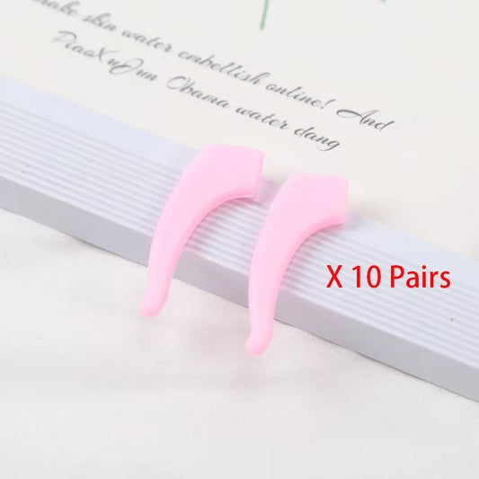 20PCS Silicone Anti-Slip Ear Grip Glasses Eyeglasses Leg Ear Hook Stopper Bracket Fastener Temple Tip Eyewear Holder Accessories
