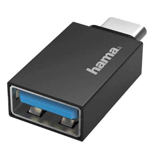Hama USB 3.2 Gen1 OTG Adapter, USB-C Male to USB-A Female, 5Gbps-0