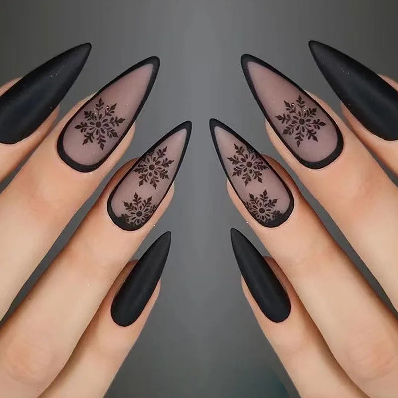 Almond Press On Nail Tips-7