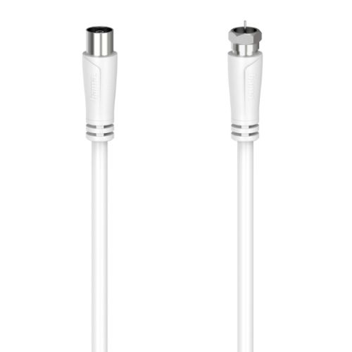 Hama Satellite Connection Cable, F-Plug to Coax Female, 90dB, 3 Metre-0