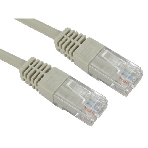 Spire Moulded CAT5e Patch Cable, Full Copper, 10 Metres, Grey-0