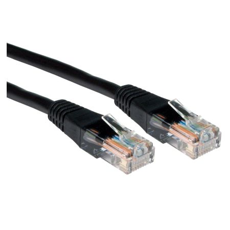 Spire Moulded CAT5e Patch Cable, 3 Metres, Full Copper, Black-0