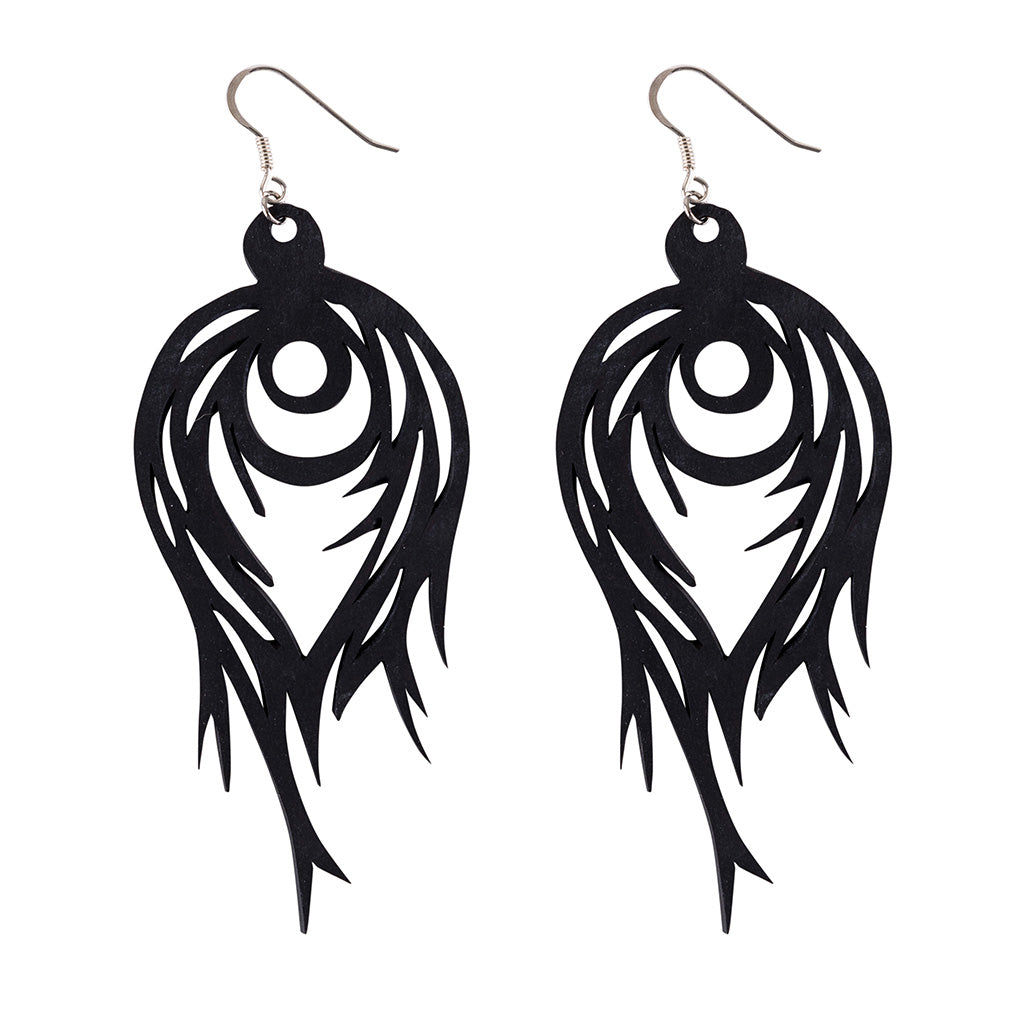Flame Handmade Upcycled Statement Earrings-0