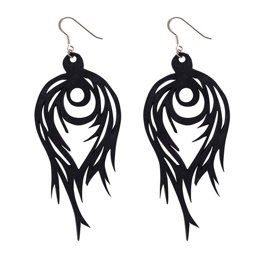 Flame Handmade Upcycled Statement Earrings-0