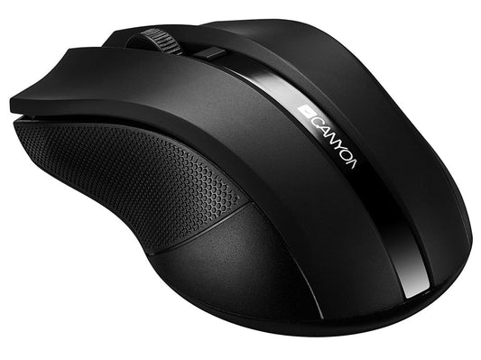 Canyon Wireless Optical Mouse in Black - CNE-CMSW05B-0